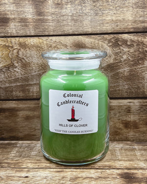 26 ounce hills of clover country jar candle