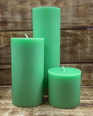Honeydew Pillar Candles