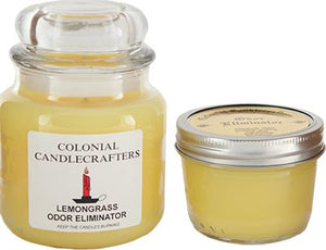 Lemongrass odor eliminator candle