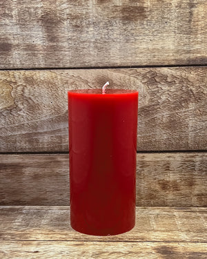 Mahogany and Teakwood Pillar Candles