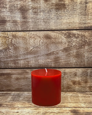 Mahogany and Teakwood Pillar Candles