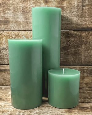 Season's Greetings Pillar Candles