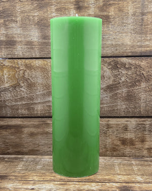 Nine inch hills of clover pillar candle