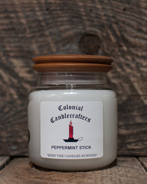 Peppermint Stick Jar Candles