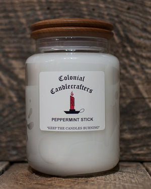 Peppermint Stick Jar Candles