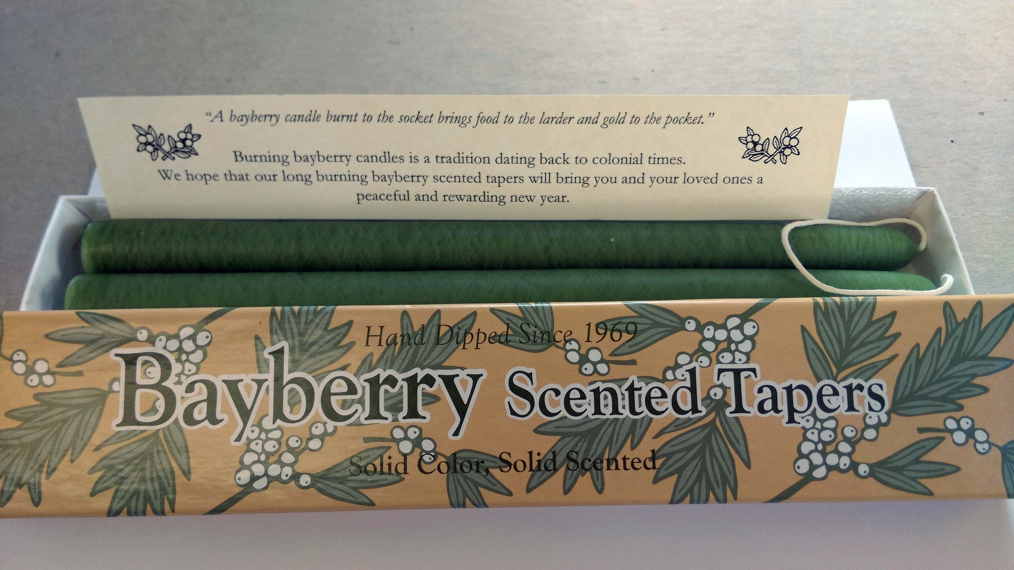 Bayberry Scented Tapers