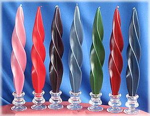 Feather Taper Candles