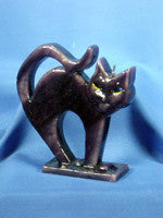 Flat Arching Cat Halloween Candle