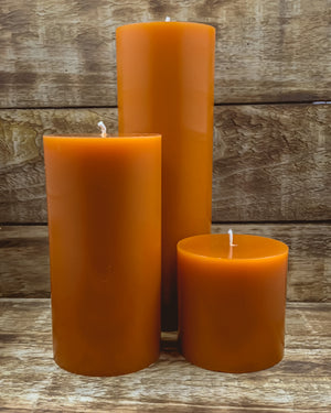 Pumpkin Pie Pillar Candles