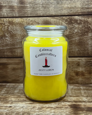 Zesty Lemon Jar Candles