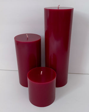 Raspberry Pomegranate Pillar Candles