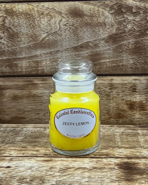 Zesty Lemon Jar Candles