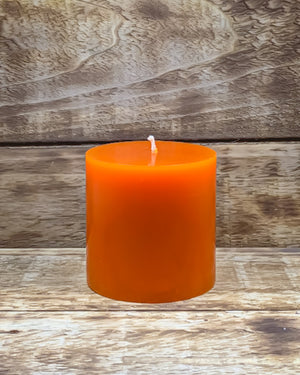 Orange Spice Pillar Candles