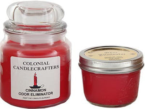 Cinnamon odor eliminator candles