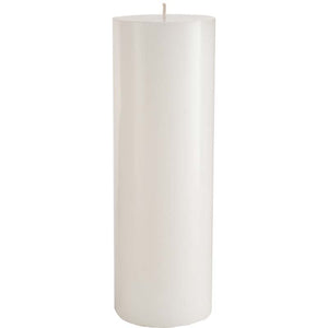 Unscented White Pillar Candles